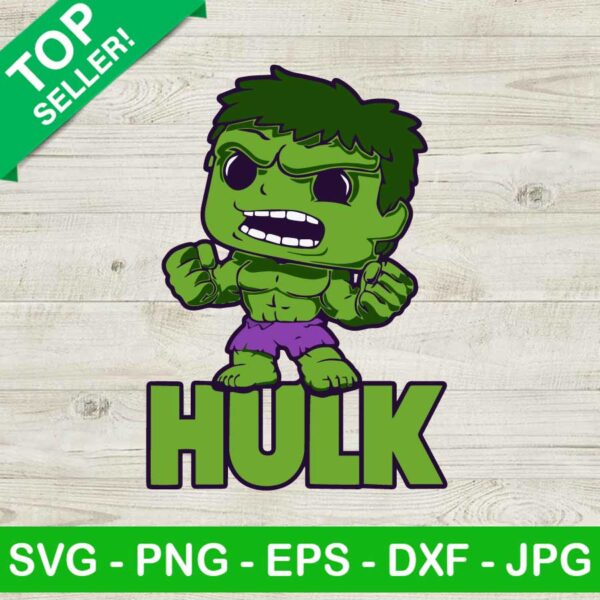 Avengers Chibi Hulk SVG, Baby Hulk SVG, Chibi Marvel Character Hulk SVG
