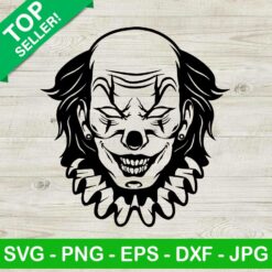 Horror Pennywise Clown SVG, Horror Halloween Clown SVG, Scary Pennywise SVG