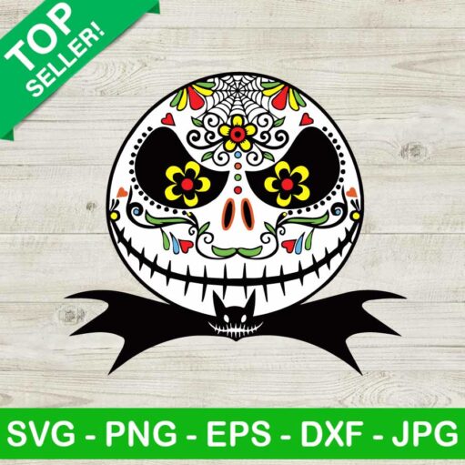 Jack Skellington mexican sugar skull SVG