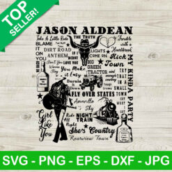 Jason Aldean Tracklist SVG