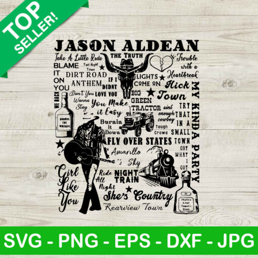 Jason Aldean Tracklist Svg
