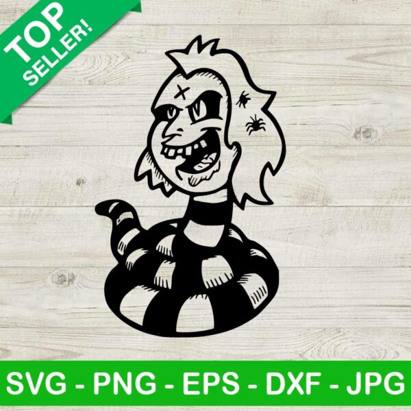 Beetlejuice Snake Animated SVG, Beetlejuice Snake SVG, Haloween SVG