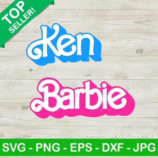 Barbie And Ken Couple SVG