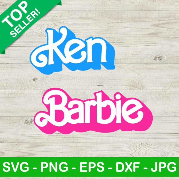 Barbie And Ken Couple SVG
