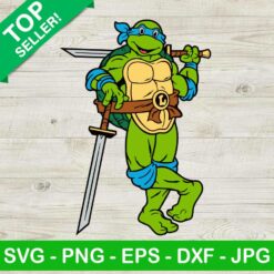Leonardo Ninja Turtles SVG, Teenage Mutant Ninja Turtles SVG, Blue Turtles Ninja SVG