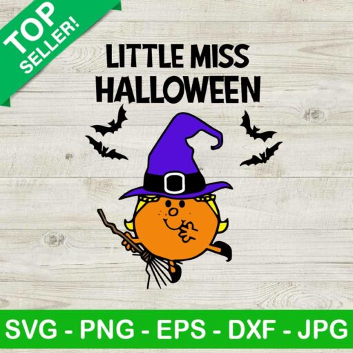 Little Miss Halloween Witch SVG