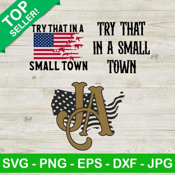 Jason Aldean Try that in a small town bundle SVG