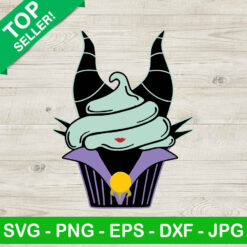 Maleficent Cupcake SVG