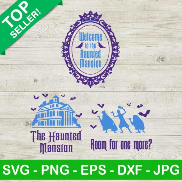 Haunted Mansion Room For One More SVG
