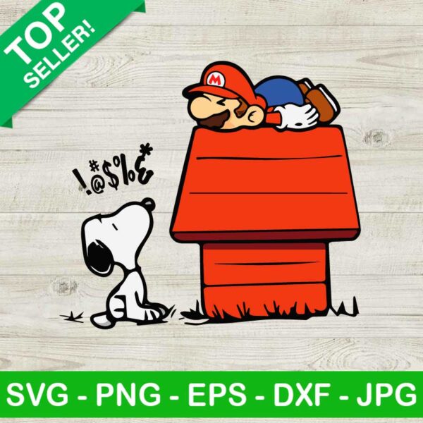 Snoopy And Super Mario SVG