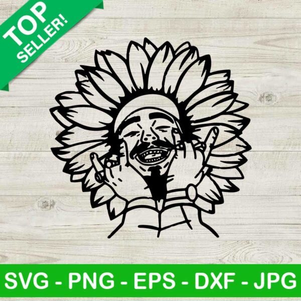 Post Malone sunflower SVG