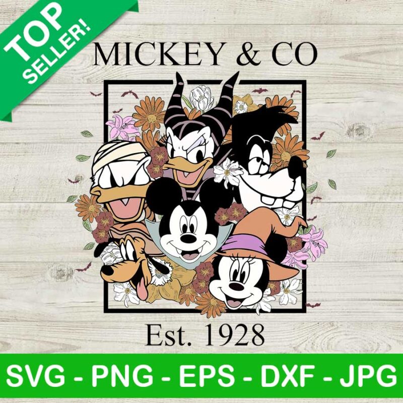 Halloween Mouse And Friend Png, Disney Spooky Season Png, Trick Or Treat Png Sublimation transfer PNG, Mickey & Co Transfer PNG