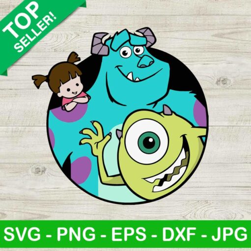 Sully Mike And Boo Monster Inc SVG