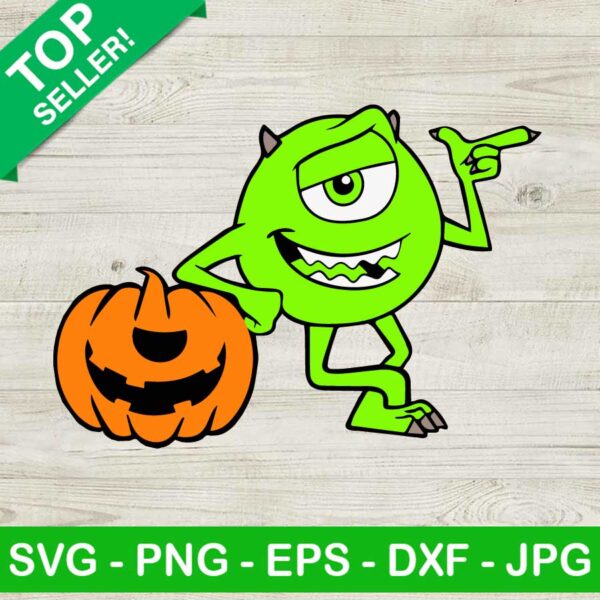 Mike Wazowski And Pumpkin SVG