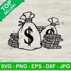 Money bag with dollar sign SVG