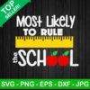 Most like to rule school SVG PNG