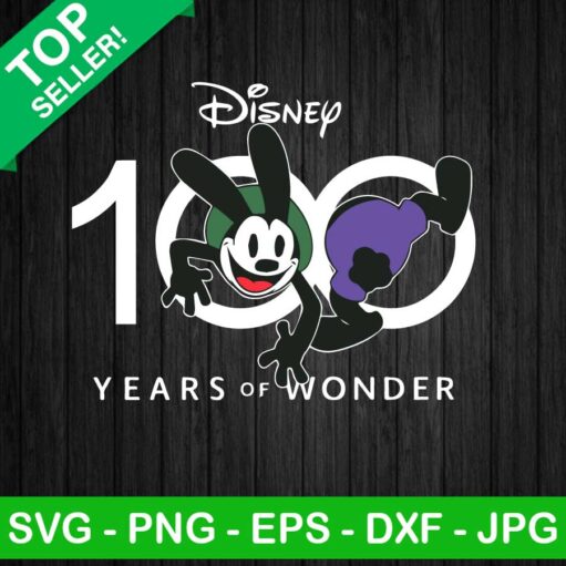 Oswald The Lucky Rabbit Disney 100Th Anniversary Svg