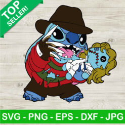 Stitch Freddy Krueger Halloween SVG