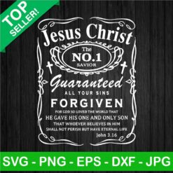 Jesus Christ Whisky Label SVG