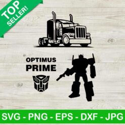 Optimus Prime black truck SVG