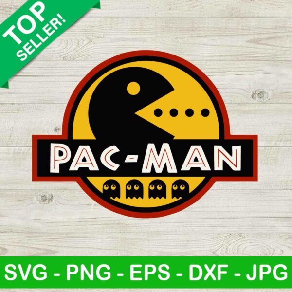 Pacman jurassic logo SVG