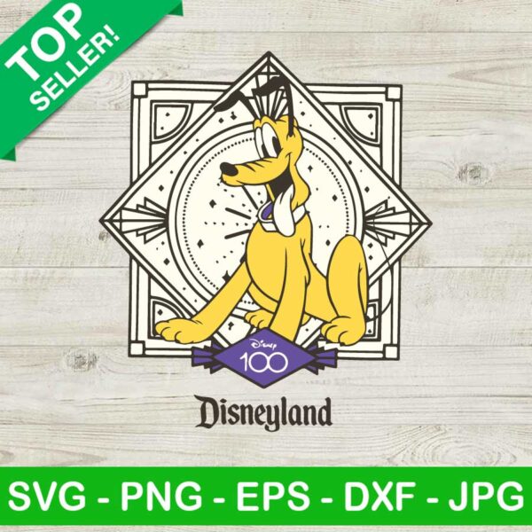 Pluto Disney 100 Years Of Wonder SVG