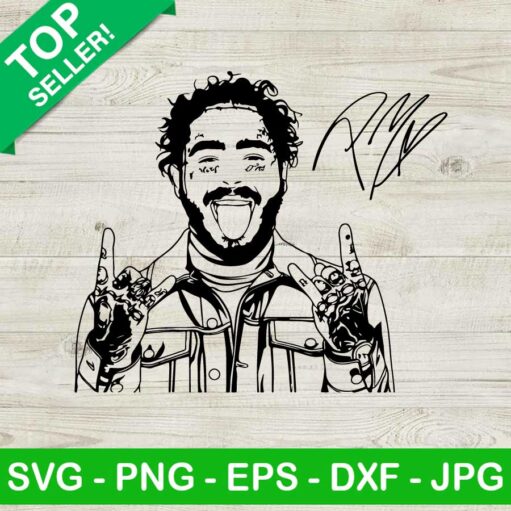 Post Malone Rapper Svg, Post Malone Silhouette