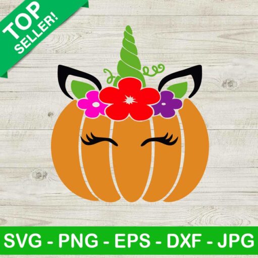 Unicorn Pumpkin Svg