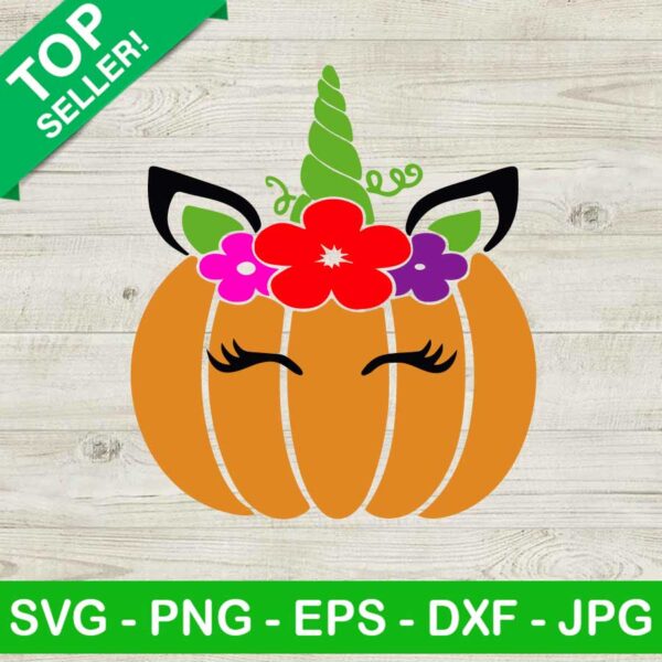 Unicorn pumpkin SVG