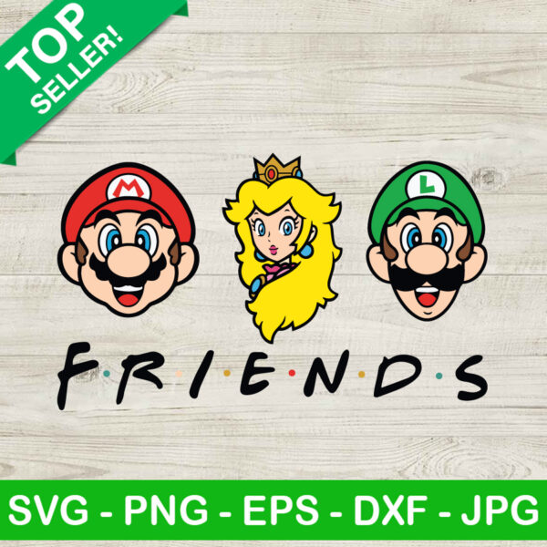 Super Mario Friends SVG, Super Mario SVG, Mario And Princess SVG