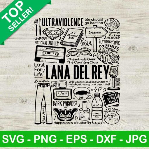 Lana Del Rey Ultraviolence Lyrics Svg