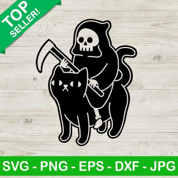 Death Ride A Black Cat SVG, Death Ride Cat SVG, Halloween SVG
