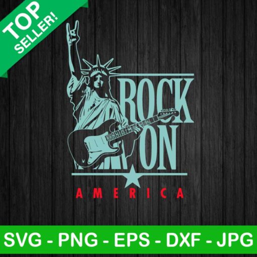 Rock On America Svg