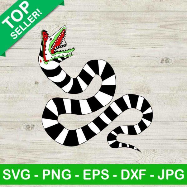Beetlejuice Sandworm Snake SVG