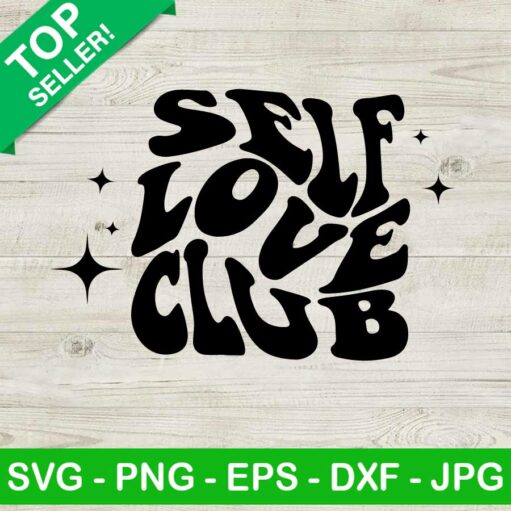 Retro Self Love Club Svg