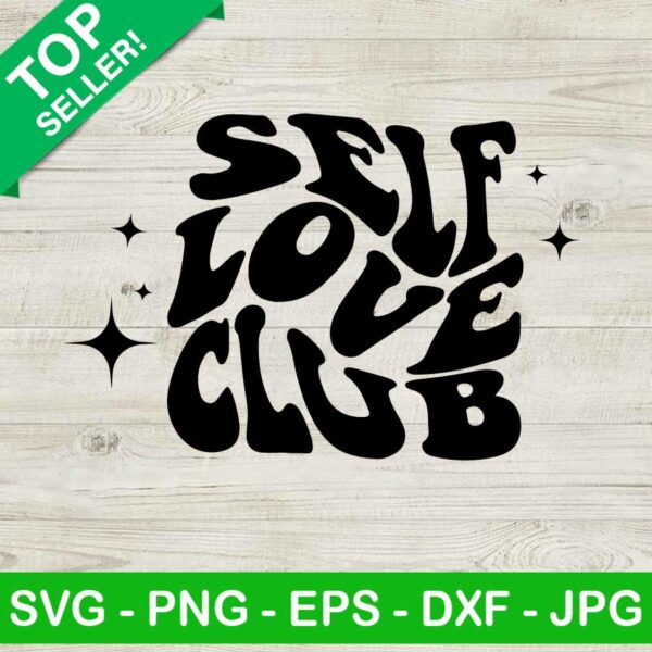 Retro Self Love Club SVG