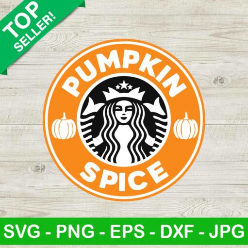 Pumpkin Spice Coffee Logo Svg