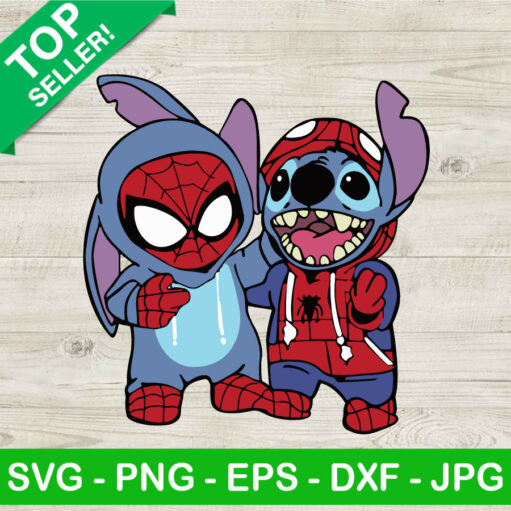 Spider And Stitch Friend Halloween Svg