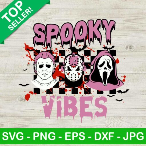 Spooky vibes horror movie SVG