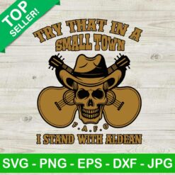 Try That In A Small Town I Stand With Aldean SVG