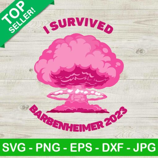 I Survived Barbenheimer 2023 Svg