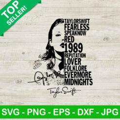 Taylor Swift fearless speak now red reputation 1989 reputation SVG