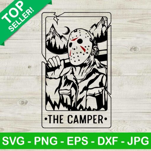 Jason Voorhees The Camper Tarot Card Svg