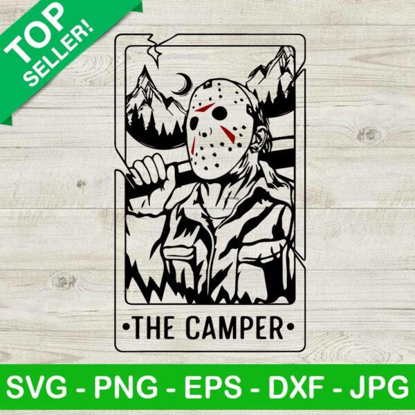 Jason Voorhees The Camper Tarot Card SVG