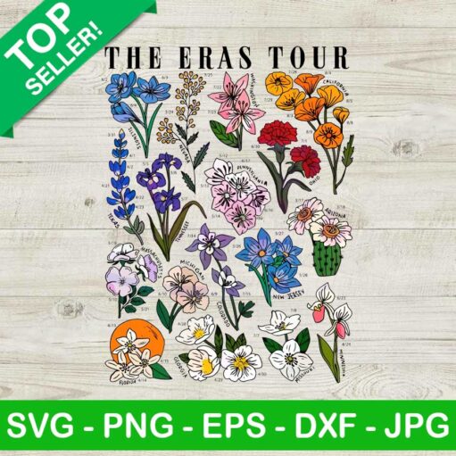 The Eras Tour State Flowers Png