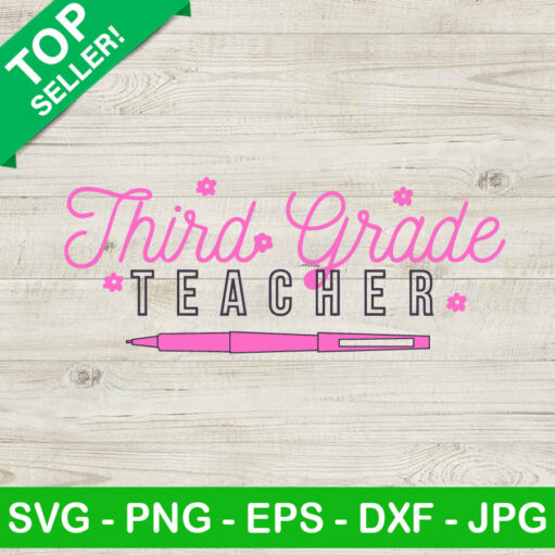 Barbie Third Grade Teacher Svg