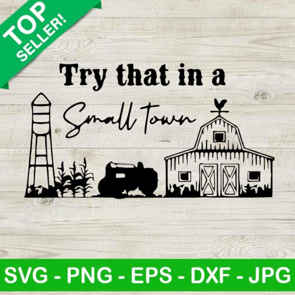 Try that in a small town country SVG, Country western SVG, Jason Aldean Country Music america SVG