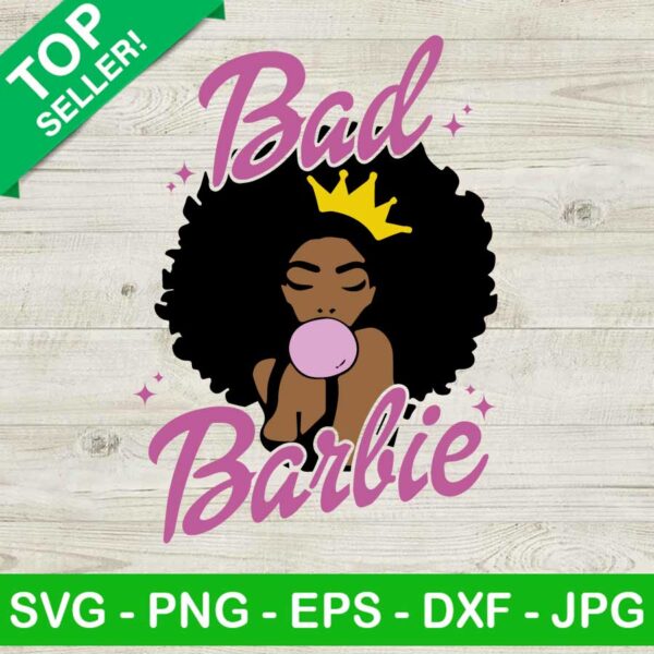Afro Bad Barbie SVG