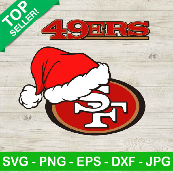 San Francisco 49Ers Santa Hat SVG