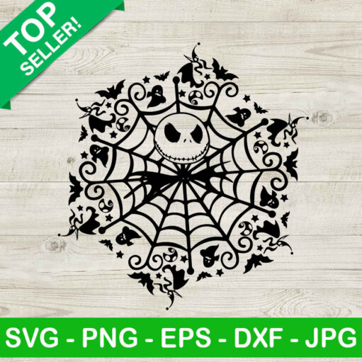 Jack SKellington Halloween Spider SVG